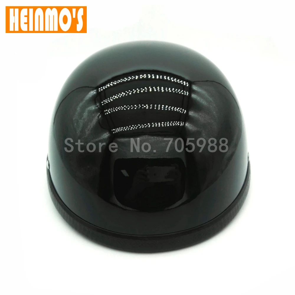 Мотоциклетный шлем унисекс гоночный в стиле ретро матовый черный для езды по