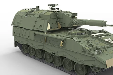 MENG TS-012 1/35 Немецкий самоходный гаубиватель Panzerhaubitze 2000 комплект пластиковых