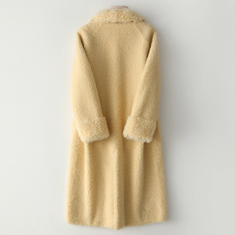 Пальто из овечьей шерсти зимняя куртка женская одежда 2020 шерстяные пальто и