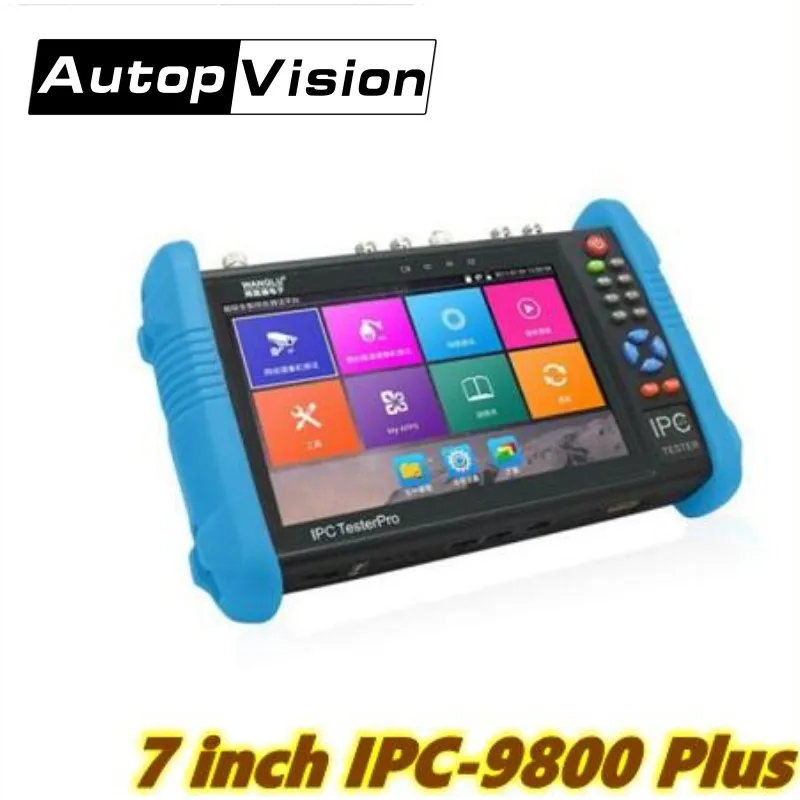 9800 Plus 4K H.265/H.264 CCTV тестер монитор 8MP CVI TVI AHD SDI аналоговый IP камеры (мультиметр TDR