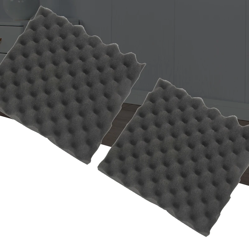 6pcs Black 30X30X4CM Soundproofing Acoustic Foam Tiles Noise Sound-Absorbing Treatment Studio Room Absorption foam | Обустройство