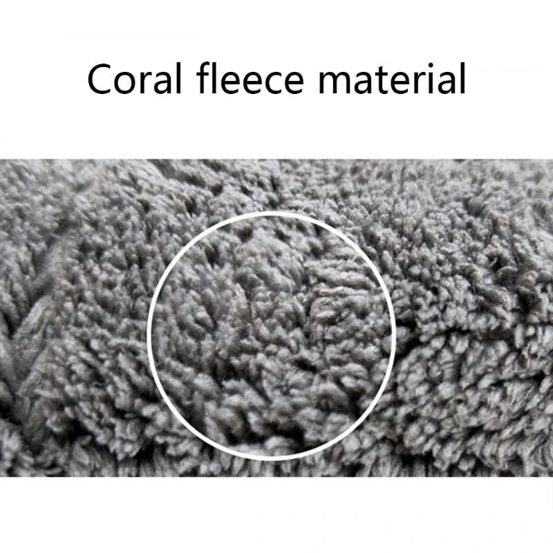 

50LC 42*48cm 1000GSM Car Detailing Coral Fleece Double-sided Towel Car Cleaning Car Washing Rag for Cars Home Kitchen