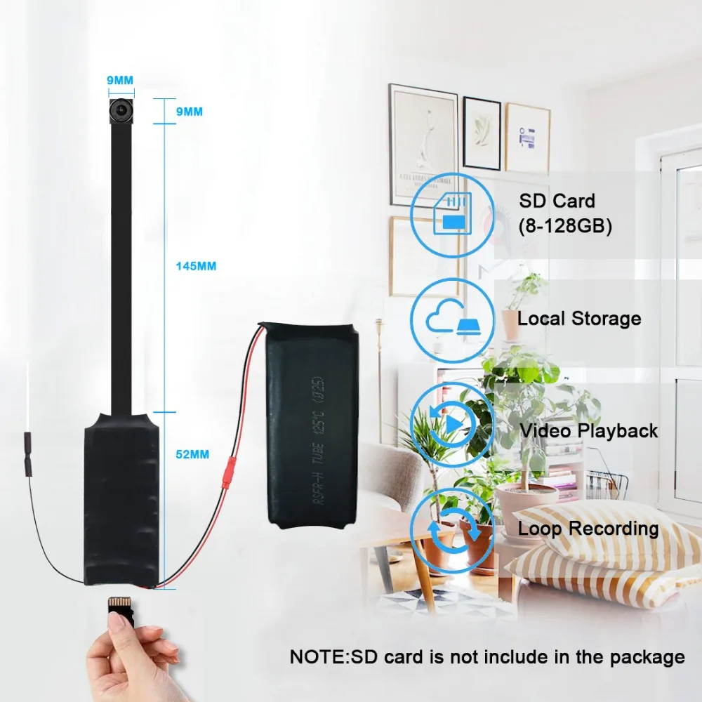1080P Мини Wi-Fi беспроводная камера системы видеонаблюдения веб-видео surveilla камера мини камера для тела запись дистанционного обнаружения движения сигнализация скрытая