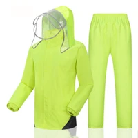 stylish reflective raincoat for electric scooters three layers of rain hat