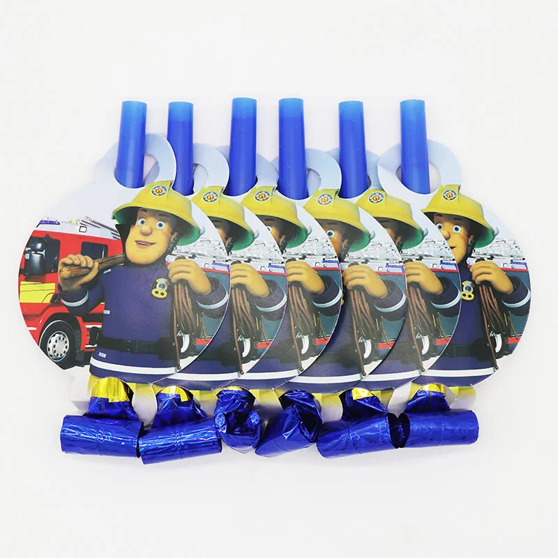 12 шт./упак. Пожарный Сэм тема раздува вечерние украшения одноразовая