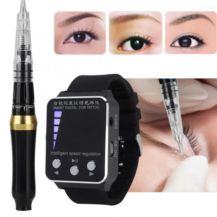 Microblading часы Тип контроллер электрический с крышкой губ ручка для тату США Plug 100 240V
