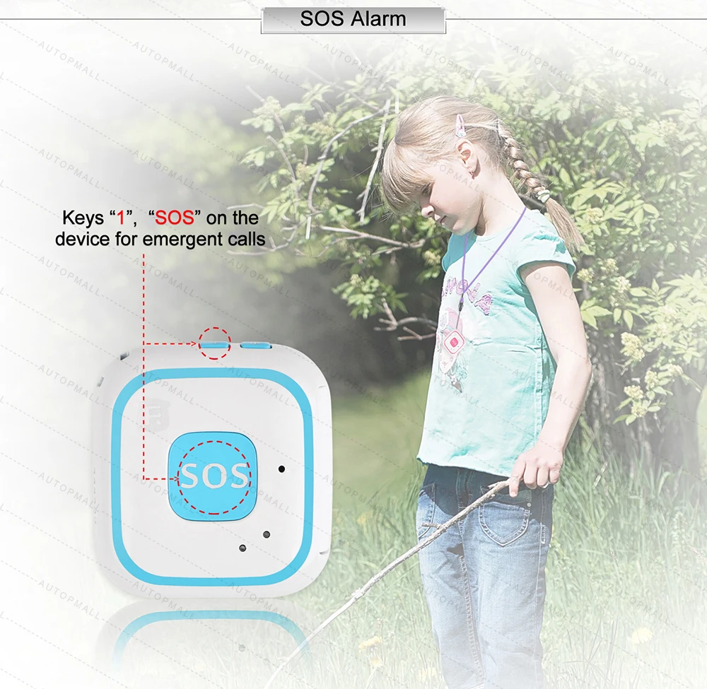 Мини GPS трекер для детей персональный локатор в режиме реального времени с