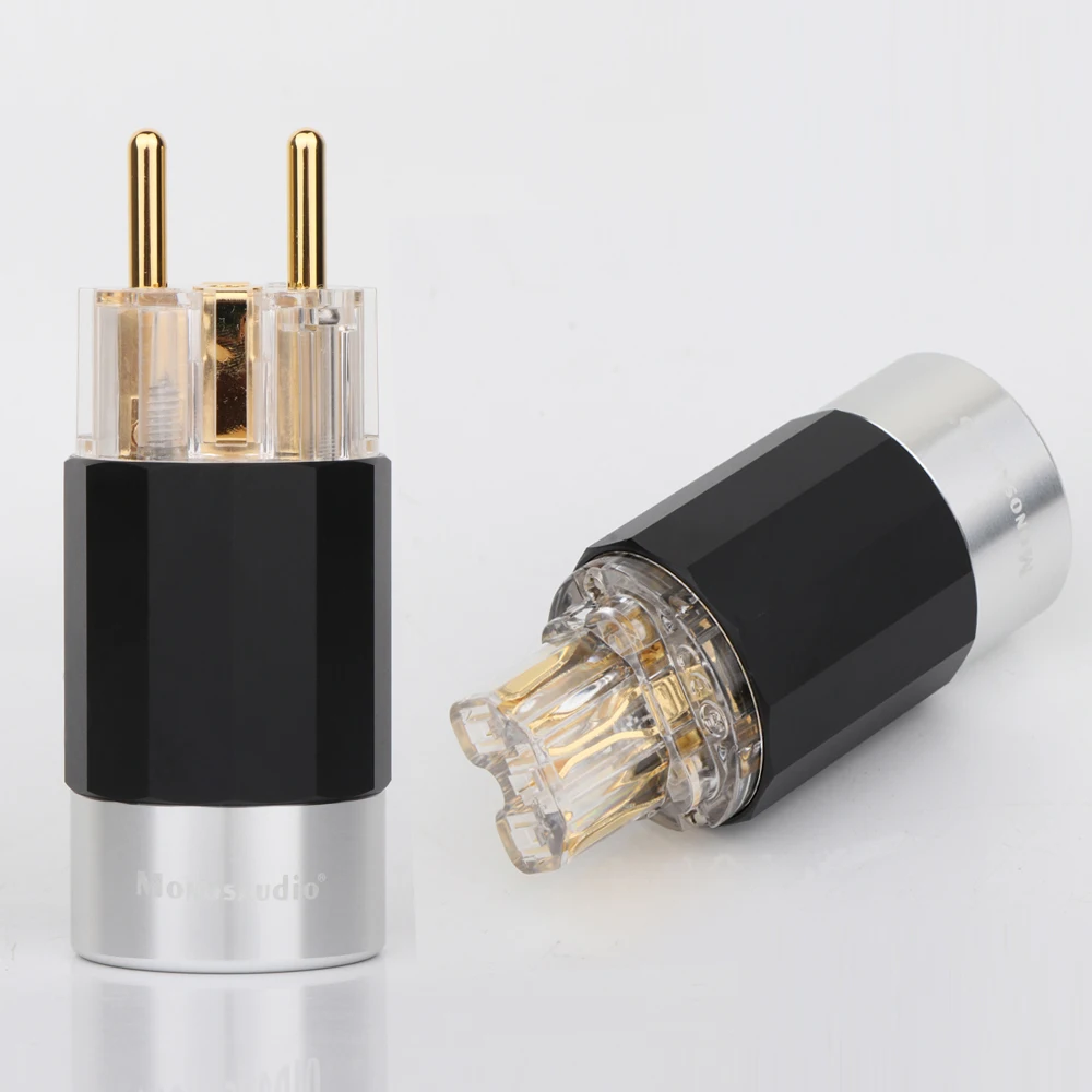 Monosaudio E109G/F109G 99.998% Высококачественная Чистая медь родиевое покрытие штепсельная