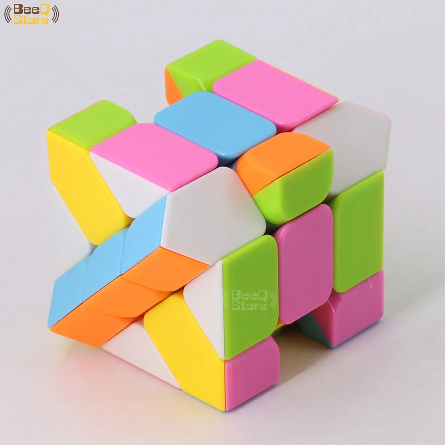 Фишер куб магический меняющийся ирорегулярный Jinggang скоростной без наклеек 3x3x3