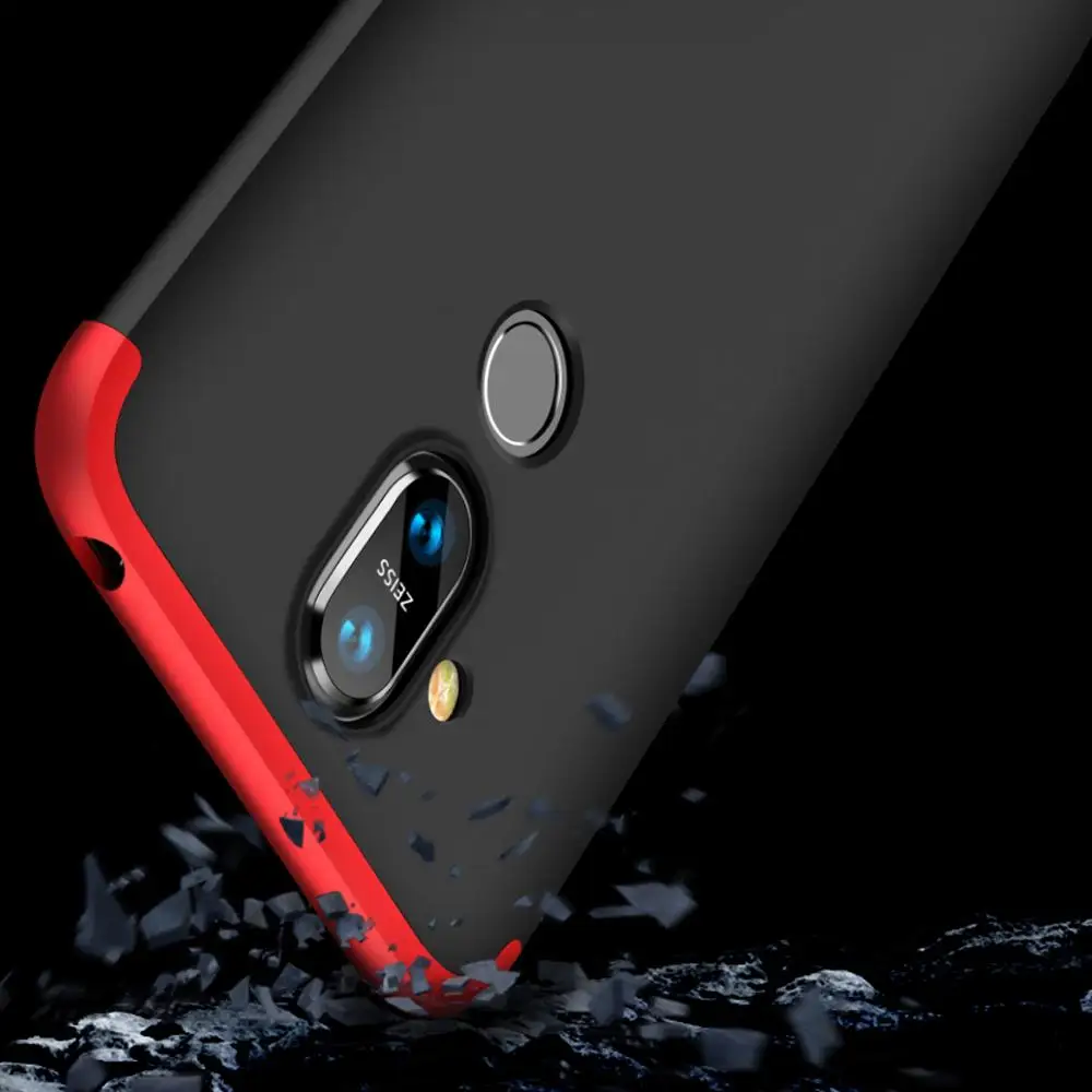 Чери чехол для Nokia 7 Plus 360 полная защита корпуса Жесткий ПК ударопрочный X6 X7 6 1 8 2018