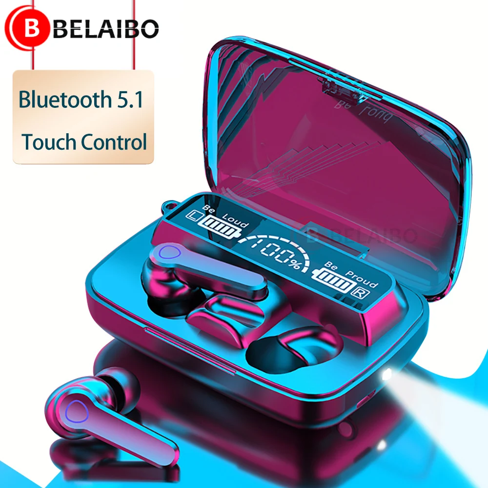 TWS беспроводные V5.1 Bluetooth наушники 9D стерео водонепроницаемые Наушники с