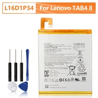 original replacement tablet battery l16d1p34 for lenovo tab4 8 tb 8504nf tablet pc tab4 8 plus tablet genuine battery 4850mah