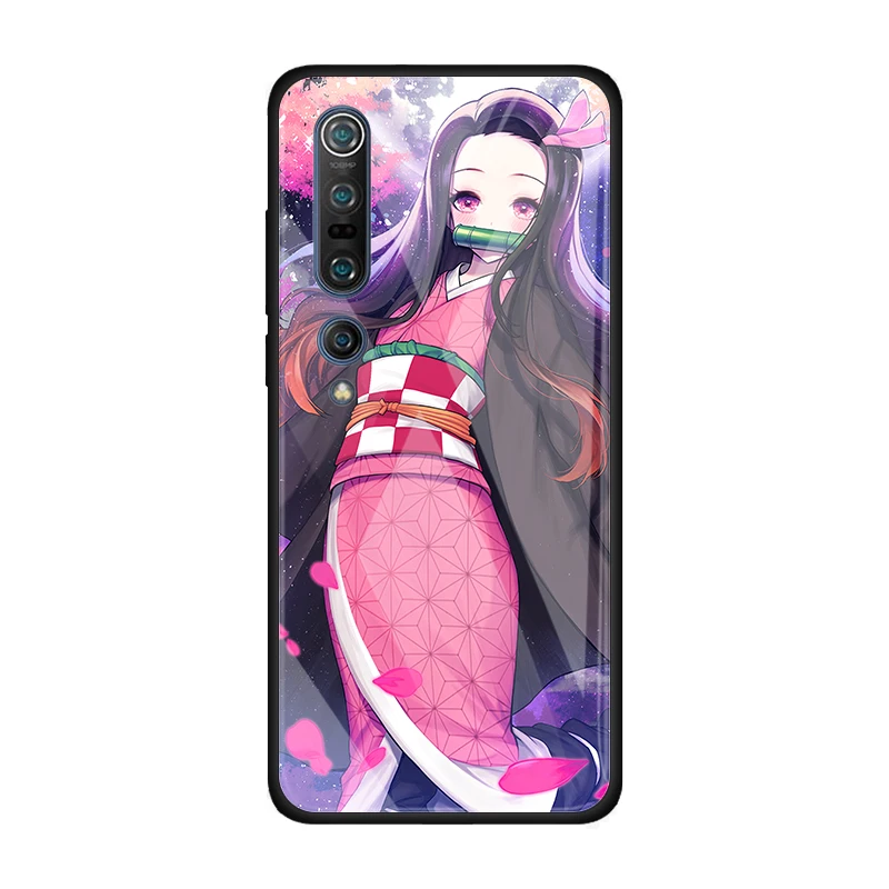

Phone Case for Xiaomi Mi Poco X3 NFC M3 F2 Pro Note 10 10T Pro 9T 10 Lite CC9 CC9E Glass Cover Shell Anime Demon Slayer 2020