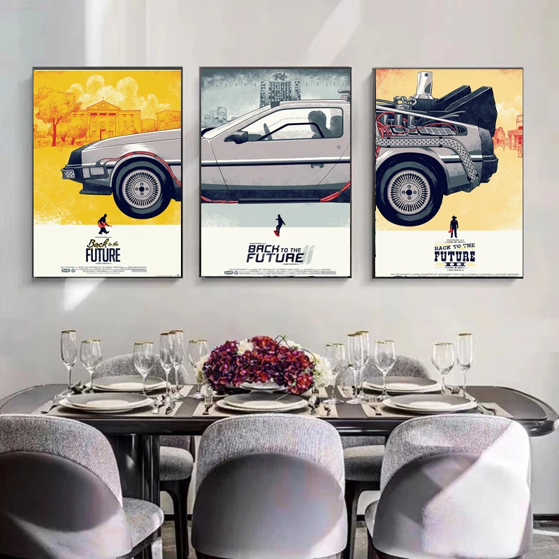 

Плакаты и принты на холсте «Назад в будущее», настенные картины с космическим рисунком, в эстетике для гостиной, домашний декор