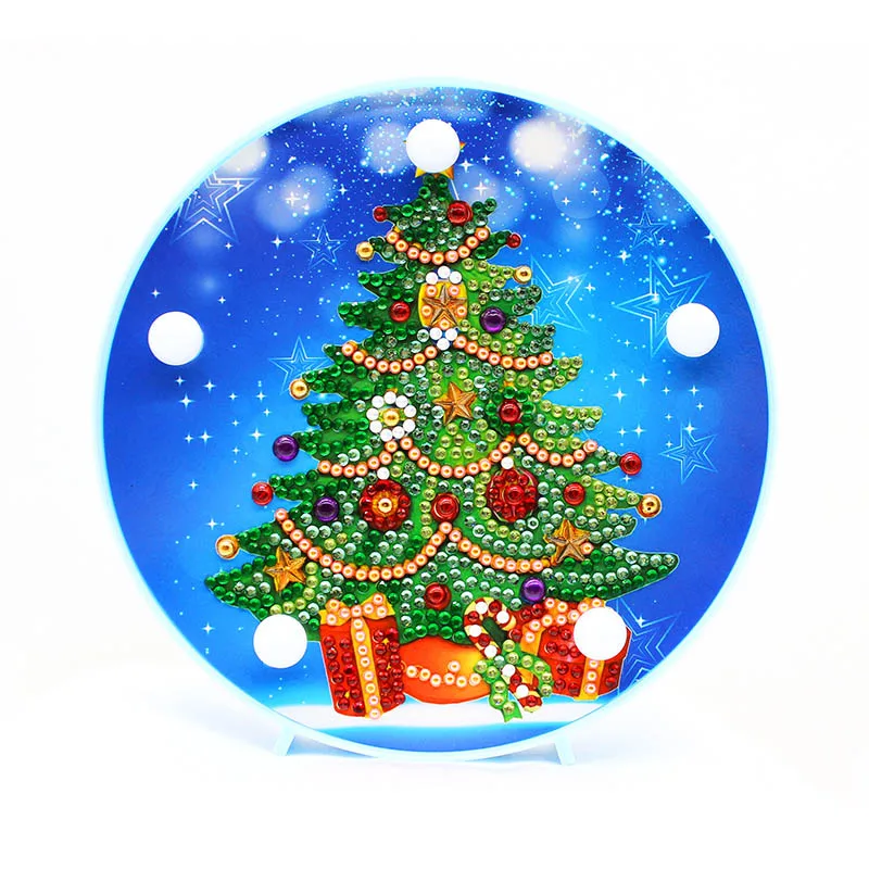 LED-ZXD049 YI Яркий Мультфильм алмаз особенной формы живопись светодиодный светильник Рождество 5D алмазная вышивка мозаика Сова «сделай сам» незавершенный набор - Цвет: LED-ZXD049