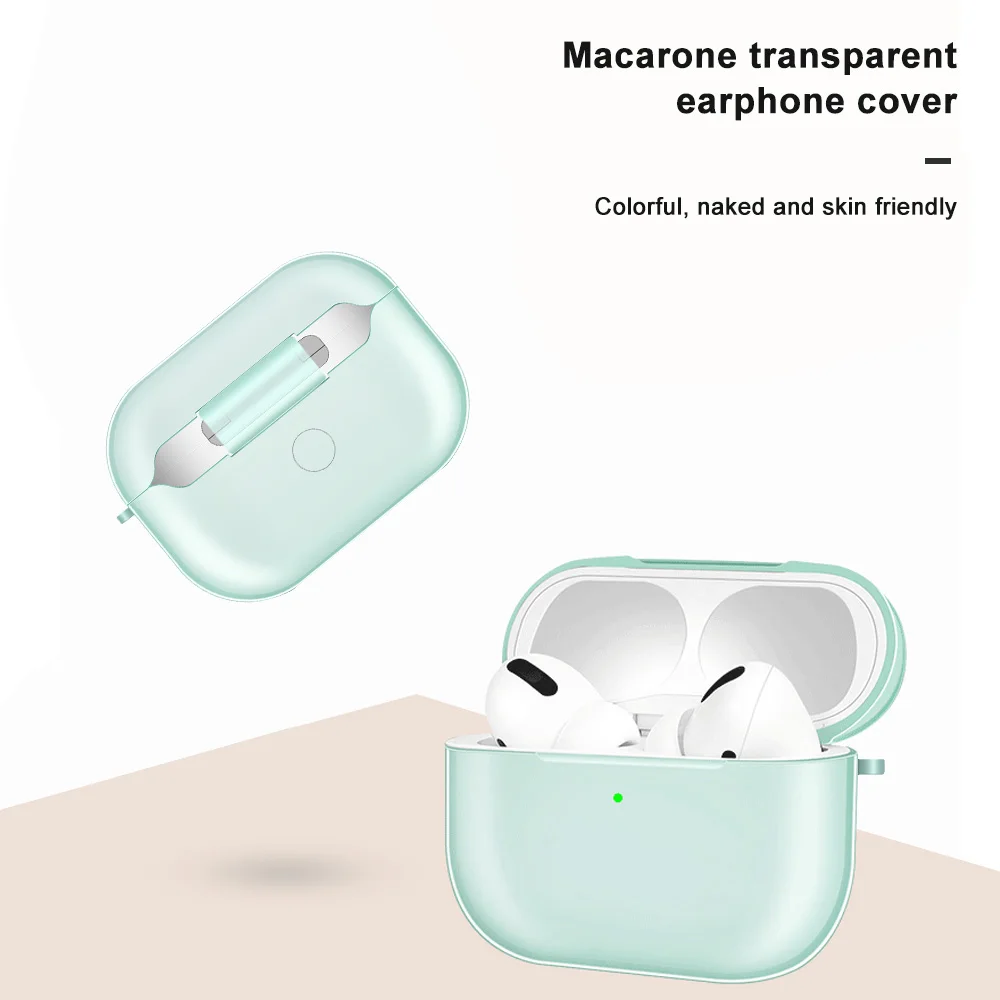 Силиконовый чехол для Airpods Pro прозрачный беспроводного Bluetooth-наушников