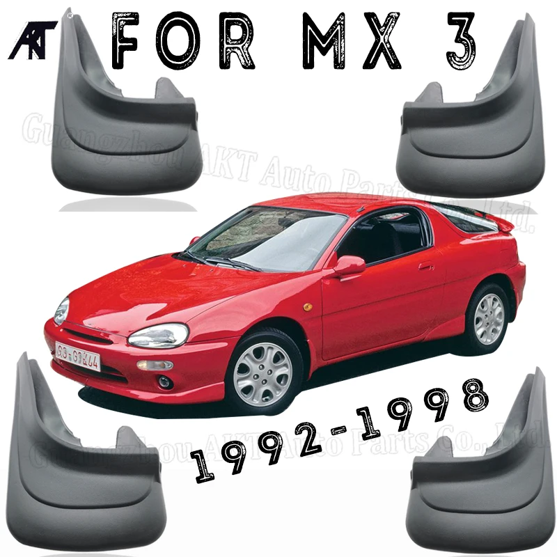 

Брызговики для mazda mx3 1992-1998, черные, передние и задние, 4 шт.