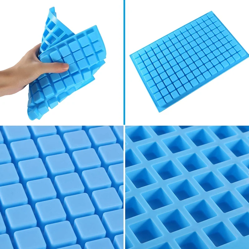 Силиконовые формы для леденцов 2 упаковки 126-полости квадратные шоколадные