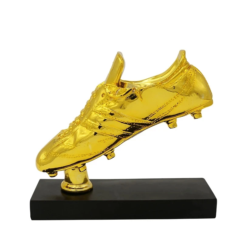 

Resin Football Golden Boot Trophy Champions Soccer Trophies Football Fan Gift Goalkeeper Golden Gloves Statues Decor Crafts