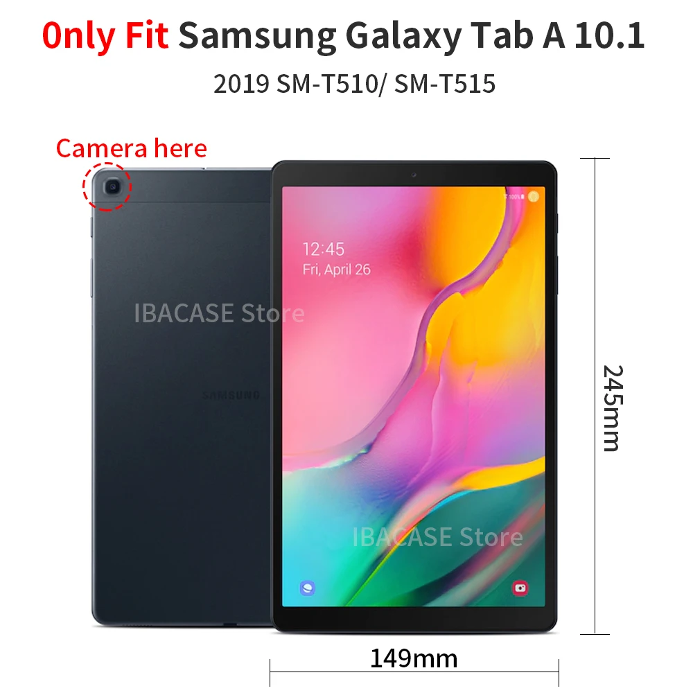 Чехол для samsung galaxy Tab A 10,1 SM-T510 T515 чехол для планшета Роскошный PU чехол Модный цветной кожаный чехол с рисунком