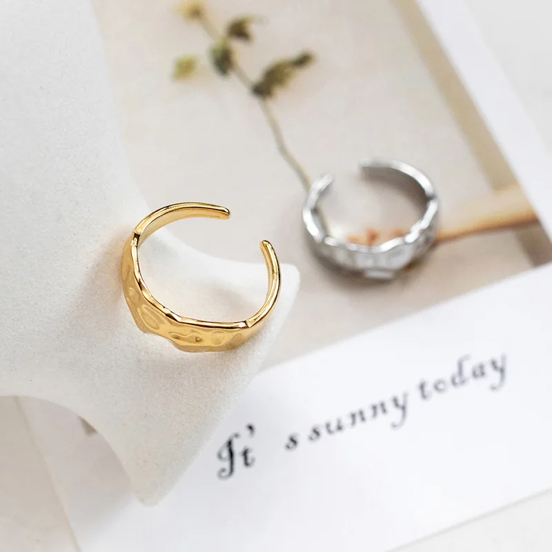 Кольца женские из нержавеющей стали золотистого/стального цвета регулируемые