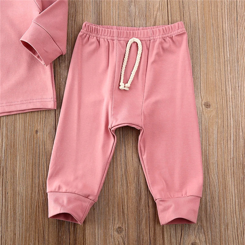 6 Color Autumn Kids Clothes Boys Clothing Set Infant Baby Girls Long Sleeve T-shirt+Pants Outfits Tracksuit | Детская одежда и