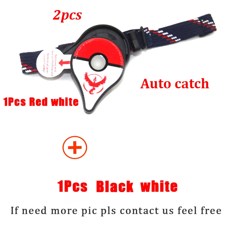 1 RED 1 BLACK Auto Автоматическая ловля для nintendo Pokemon GO Plus Bluet Bluetooth Интерактивная pokemongo plus приложение pokemongo фигурка игрушки IOS/Android - Цвет: 1 RED 1 BLACK Auto