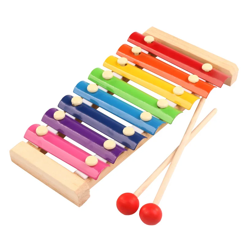 

Eight Tone Hand Playing Piano Children's Educational Toys Musical Instruments Wooden Hand Playing