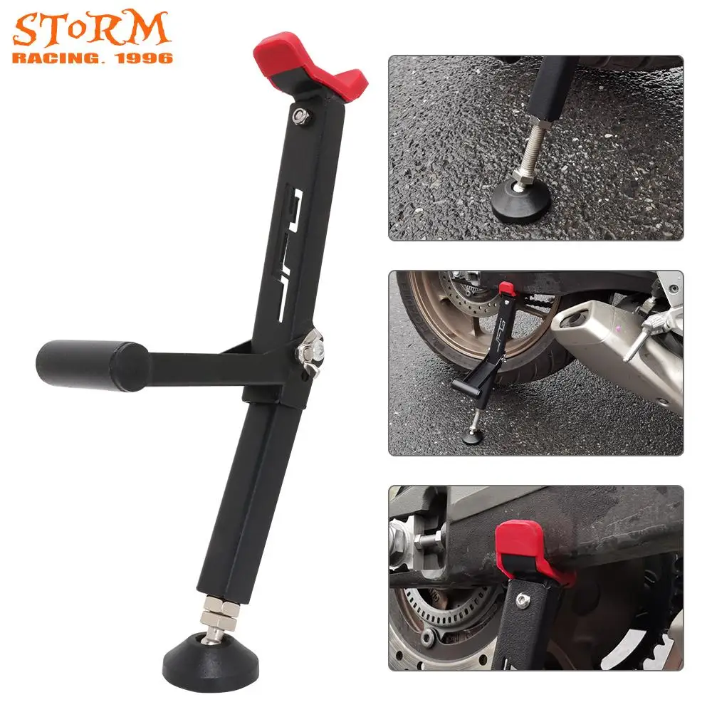 Motorcycle Adjustable Wheel Support Side Stands Stand Rear Frame Bike Stand Swingarm Lift For Universal Dirt Bike Repairing Tool
