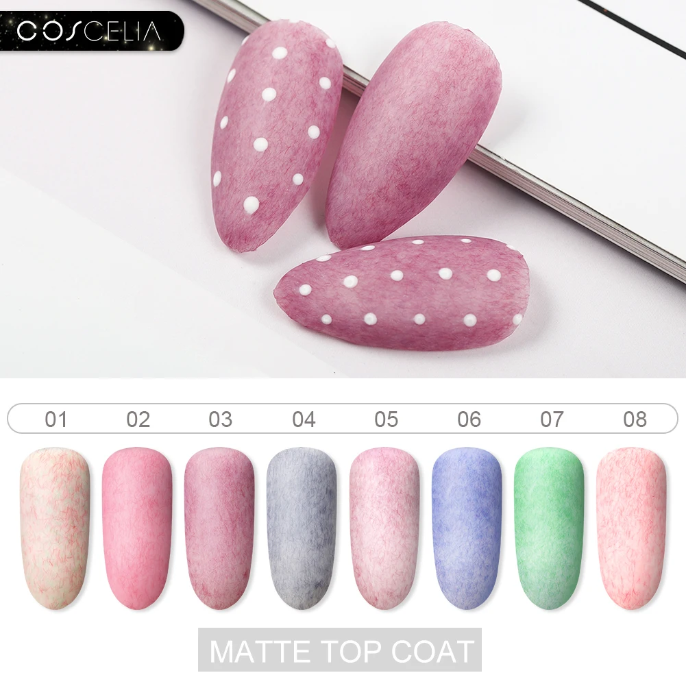 COSCELIA 8 мл набор гель-лаков УФ Гель-лак для ногтей полупостоянная основа верхнее