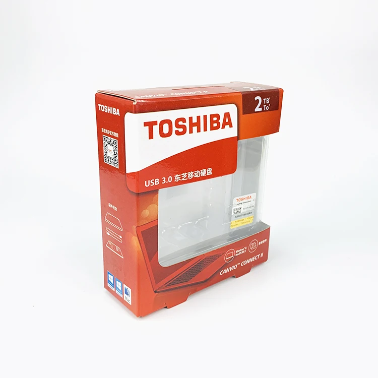 Дешевая Электроника под заказ упаковочная коробка для жесткого диска с окошком