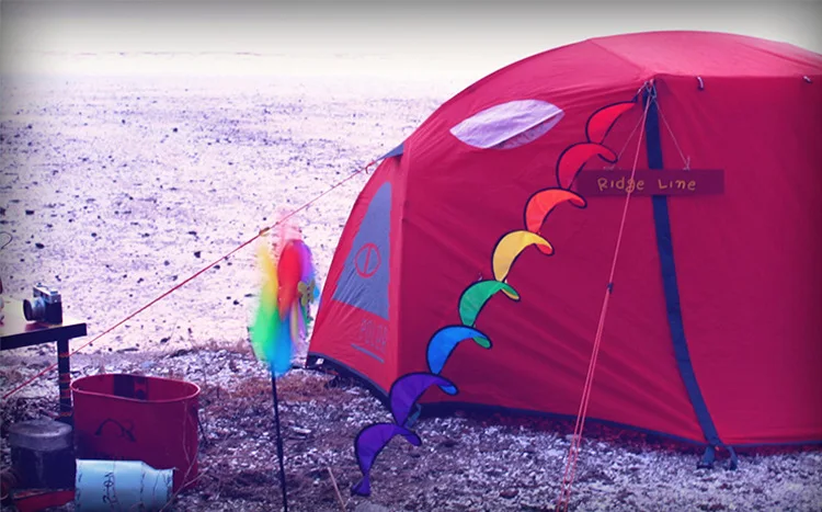 Цветная Спиральная Ветряная мельница нейлоновый Радужный Спиннер для палаток