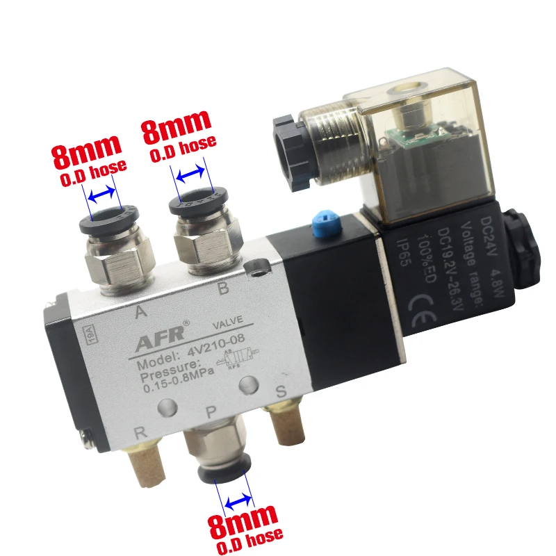 

Электромагнитный клапан AIRSLG 4V210-08 DC12/24V, AC110/220V