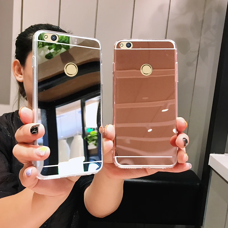 Блестящий зеркальный Мягкий чехол из ТПУ для Huawei P20 P30 Honor 7A 7C 8A 8C 8X 9 10 Lite 2019 Nova 3 3i 3e 4