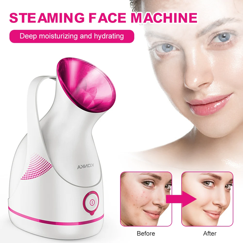 

Facial steamer Large-capacity water tank 55ml Gentle and Deap cleaning face steamer Electric spa face steamer Whitening