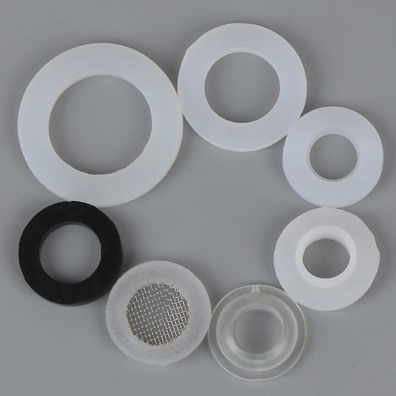 Белый черный 1/2 &quot3/4&quot 1 &quotрезиновое кольцо кремния PTFE плоская прокладка