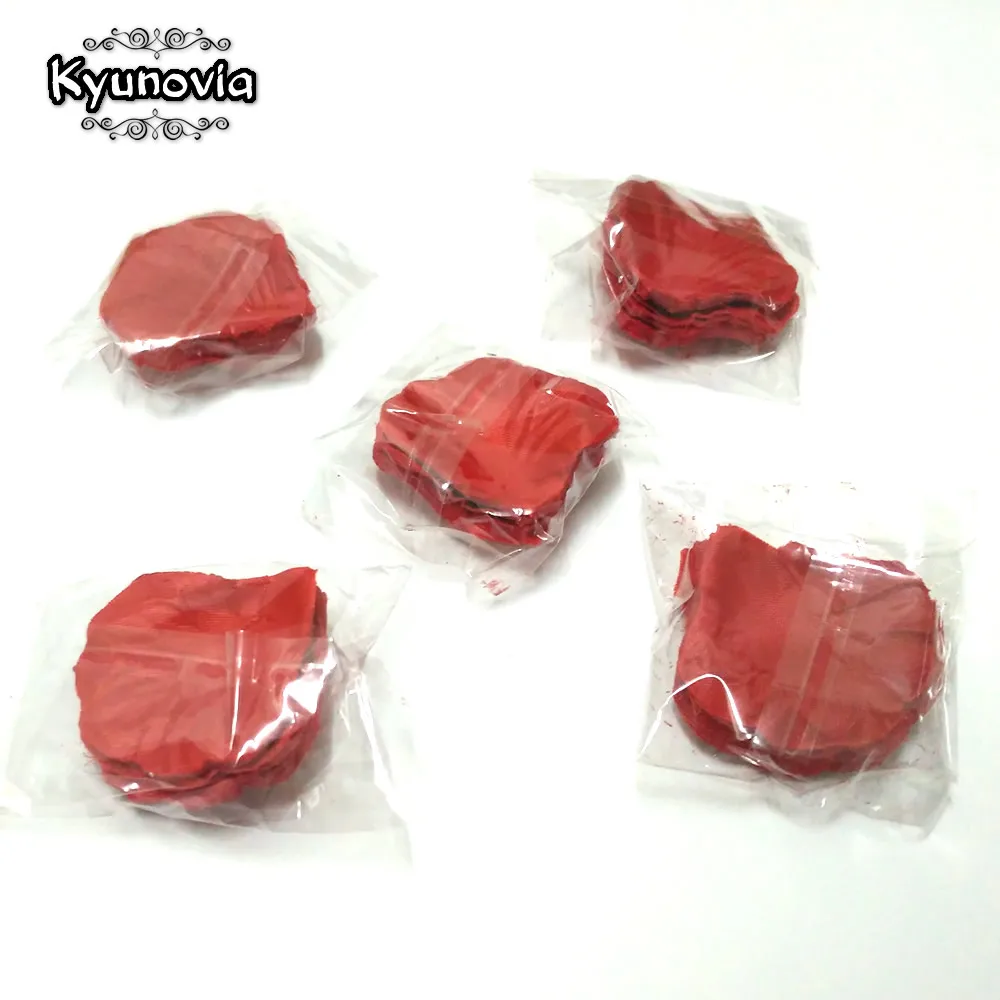 Kyunovia 500 шт. лепестки роз Свадебные аксессуары Petalos De Rosa свадебное украшение