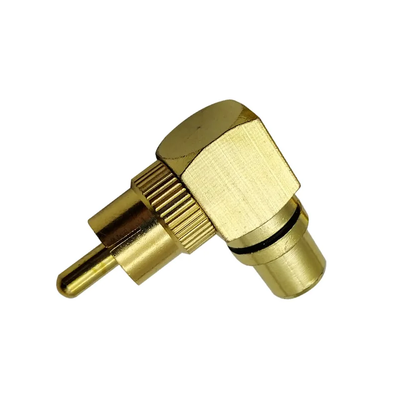 Полезный прямоугольный адаптер RCA штекер гнездо соединительное соединение 90