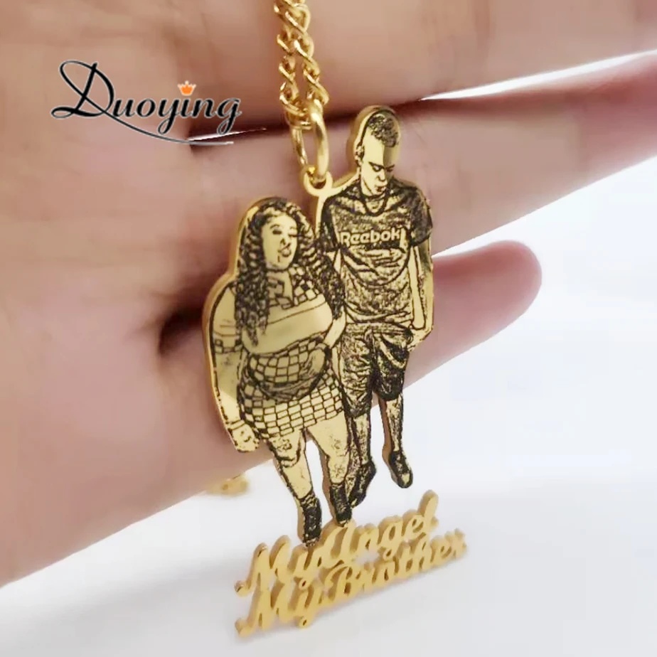 Ожерелье с фото на заказ ожерелье для детей из нержавеющей стали | Украшения и