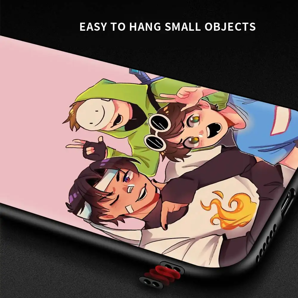 

Dream Smp Cute Phone Case for Xiaomi Redmi Note 9S 8 Pro 8T 9 7 9C 9A 6A 8A 7A 10 K40 Pro Soft Silicon Black Cover