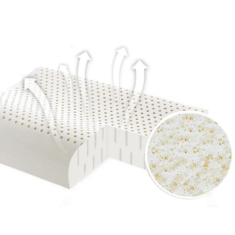 NOYOKE Breathable Latex Baby Anti-Apnea Pillows Skin-friendly Cottoon Pillowcase for Children Kids Cervical Neck Care | Дом и сад