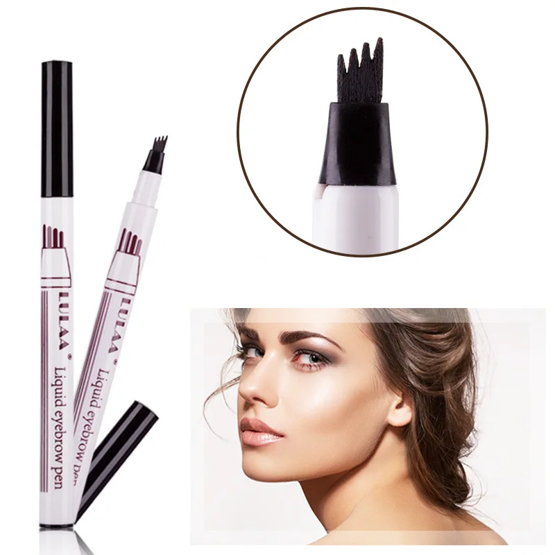 Microblading татуировки бровей чернила Ручка Вилка кончик эскиз усилитель