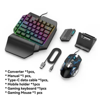 mobile shooting game controller gaming keyboard mouse converter pubg mobile phone gamepad bluetooth 5 0 for android ios adapter