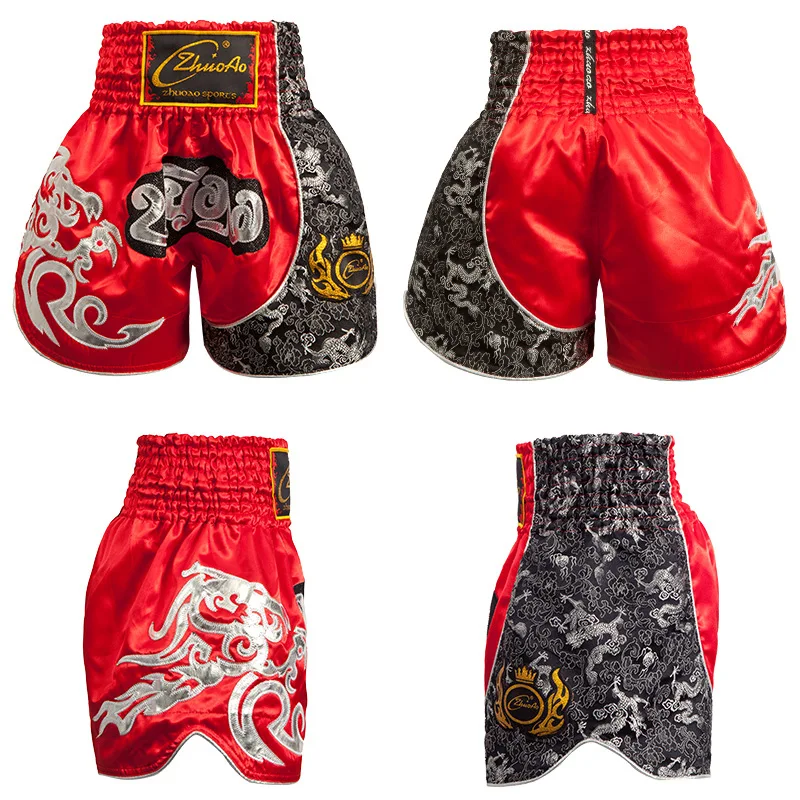 

Muay Thai Shorts Boxeo Men Women Kids Kick Boxing Tiger MMa Fitness Gym Trunks Bjj Training Fight Grappling Crossfit Pants 3XL