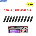 10 шт.лот Автомобильный ключ чип стеклянный чип CAN ID48 A1 Megamos криптовалют транспондер TP23 ID 48 чип новый ключ