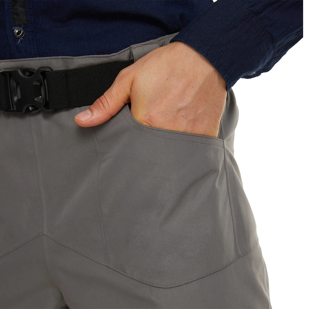 

Hunting Pants 3 Layers Breathable Waterproof Fabric Fishing Waders Pm9 With Neoprene Socks