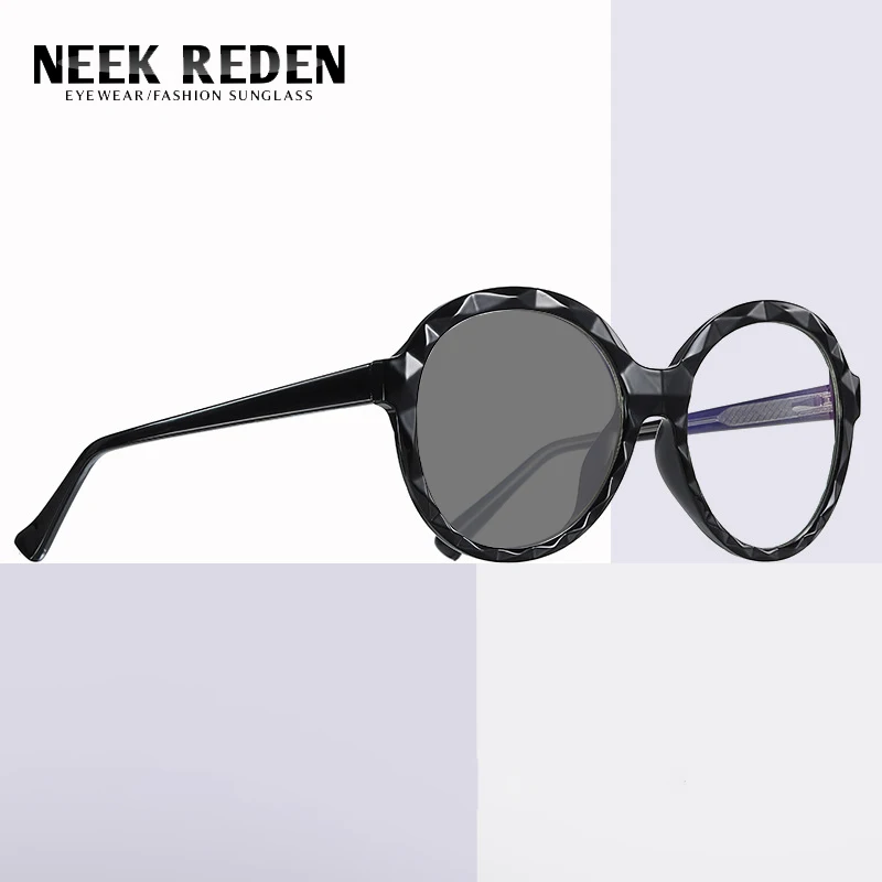 

Tr90 Round Men Multifocal Reading Glasses Progressive Photochromic Reading Sunglasses Presbyopia Reader Near Far Sight Diopter
