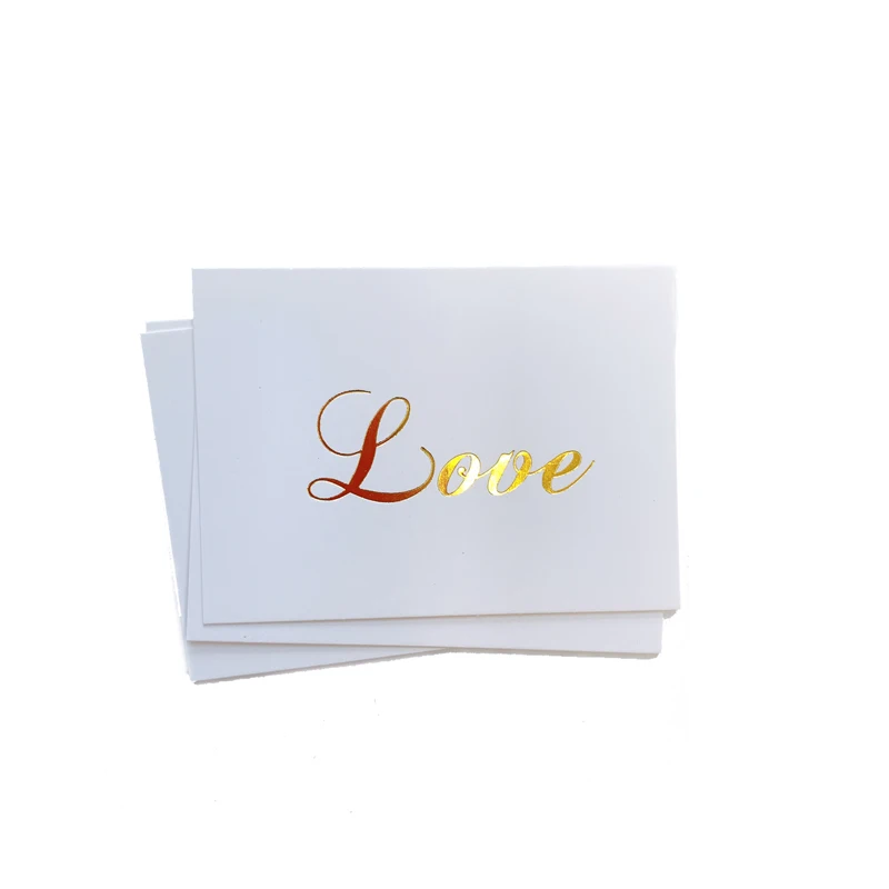 

Мини-открытки с благодарностью белые 40 штук