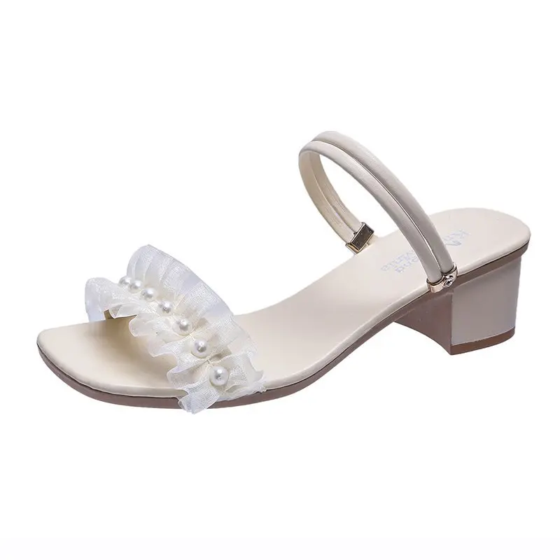 

Shoes Slippers Heels Lady Slipers Women Luxury Slides Low High Girl 2021 Designer Soft Summer Fabric PU Rubber Scandals Rome Con