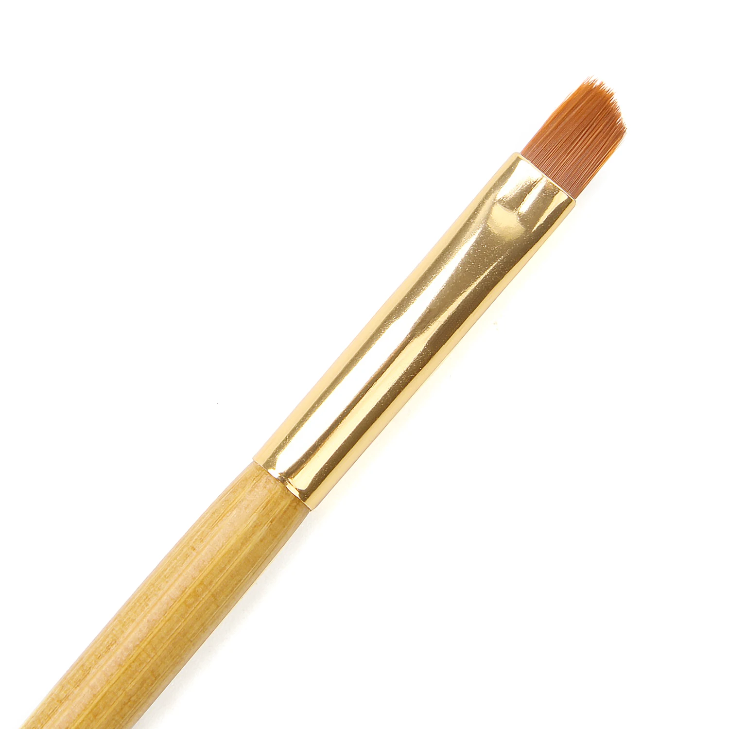 Двухсторонняя кисть для бровей + расческа кисточка с бамбуковой ручкой макияжа